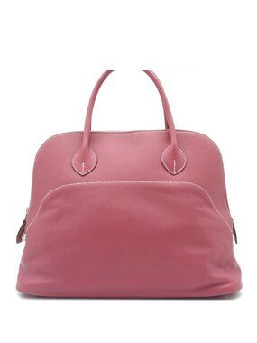 Hermes Bolide Rosewood Silver Sikkim Handbag